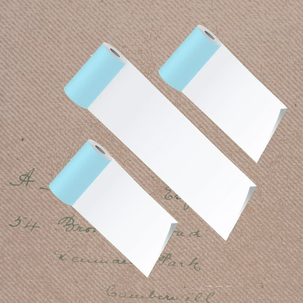 PoooliPaper White Sticky Paper (3 rolls)